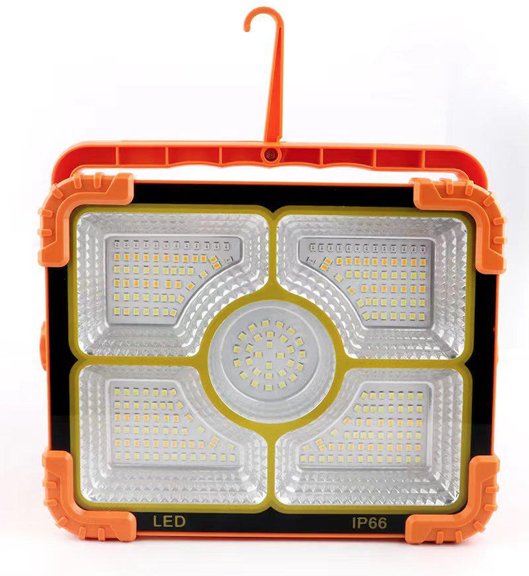 Proiector LED cu incarcare solara 200W cod XJ-D9L cu 5 casete